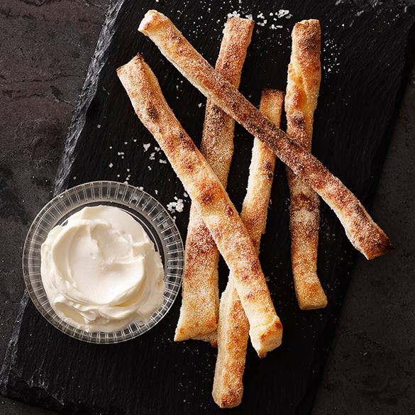 Ditini with cheese dip