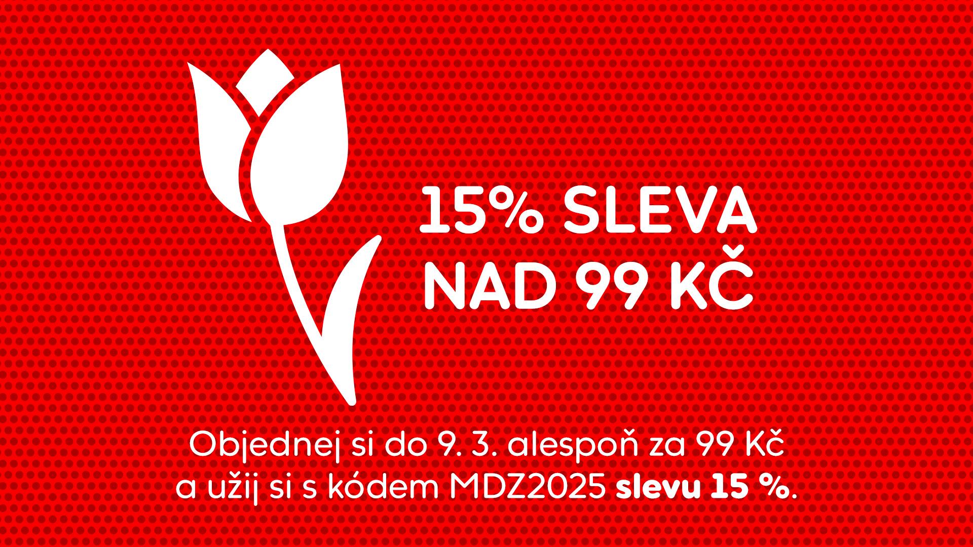 15% sleva MDŽ