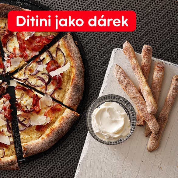 Pizza Carbonara + ditini