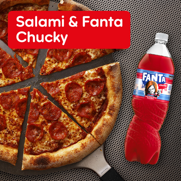 Pizza Salami & Chucky Fanta