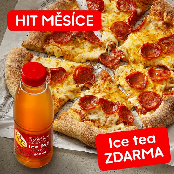Pizza Salami + Ice tea 0,5