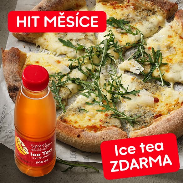 Quattro formaggi + Ice tea 0,5