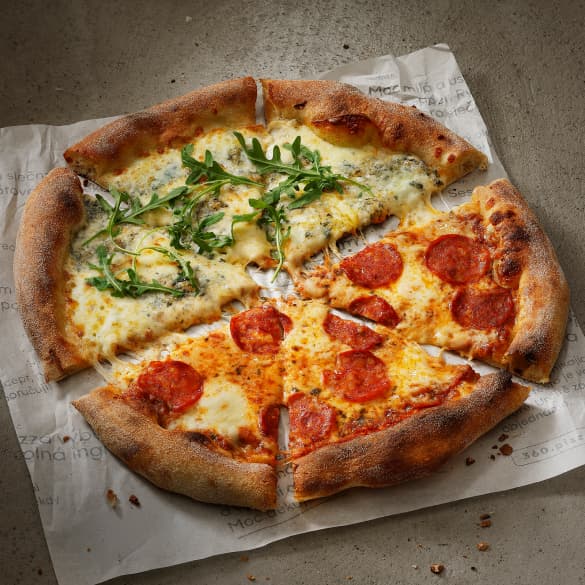 Pizza půl napůl
