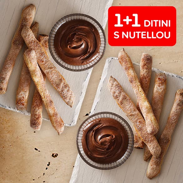 1+1 Ditini with Nutella