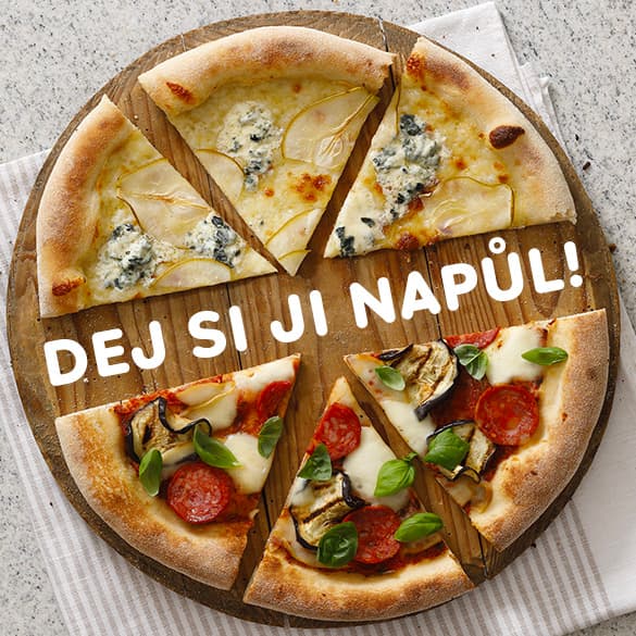 Pizza půl napůl