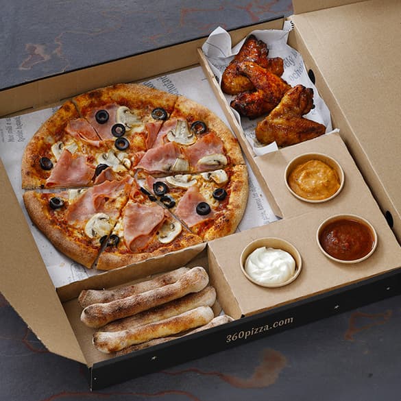Pizza box Capricciosa